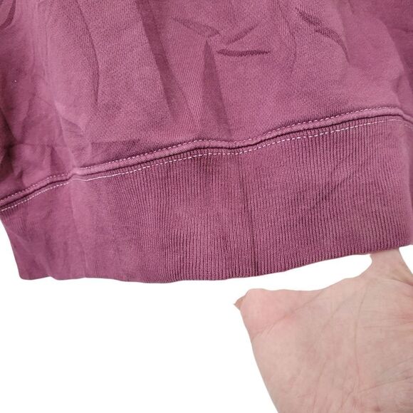 2/$20 Gap Teen Burgundy Red Crewneck Crops Sweatshirt Top Size: 10 - Picture 5 of 7